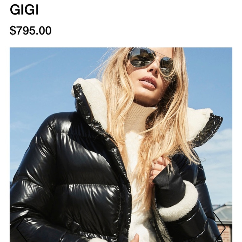 SAM | GIGI Down Jacket With Shearling Trim - Picture 6 of 17